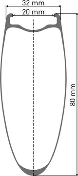 DT Swiss DT ARC 1400 DICUT Laufrad CL 80 100/12