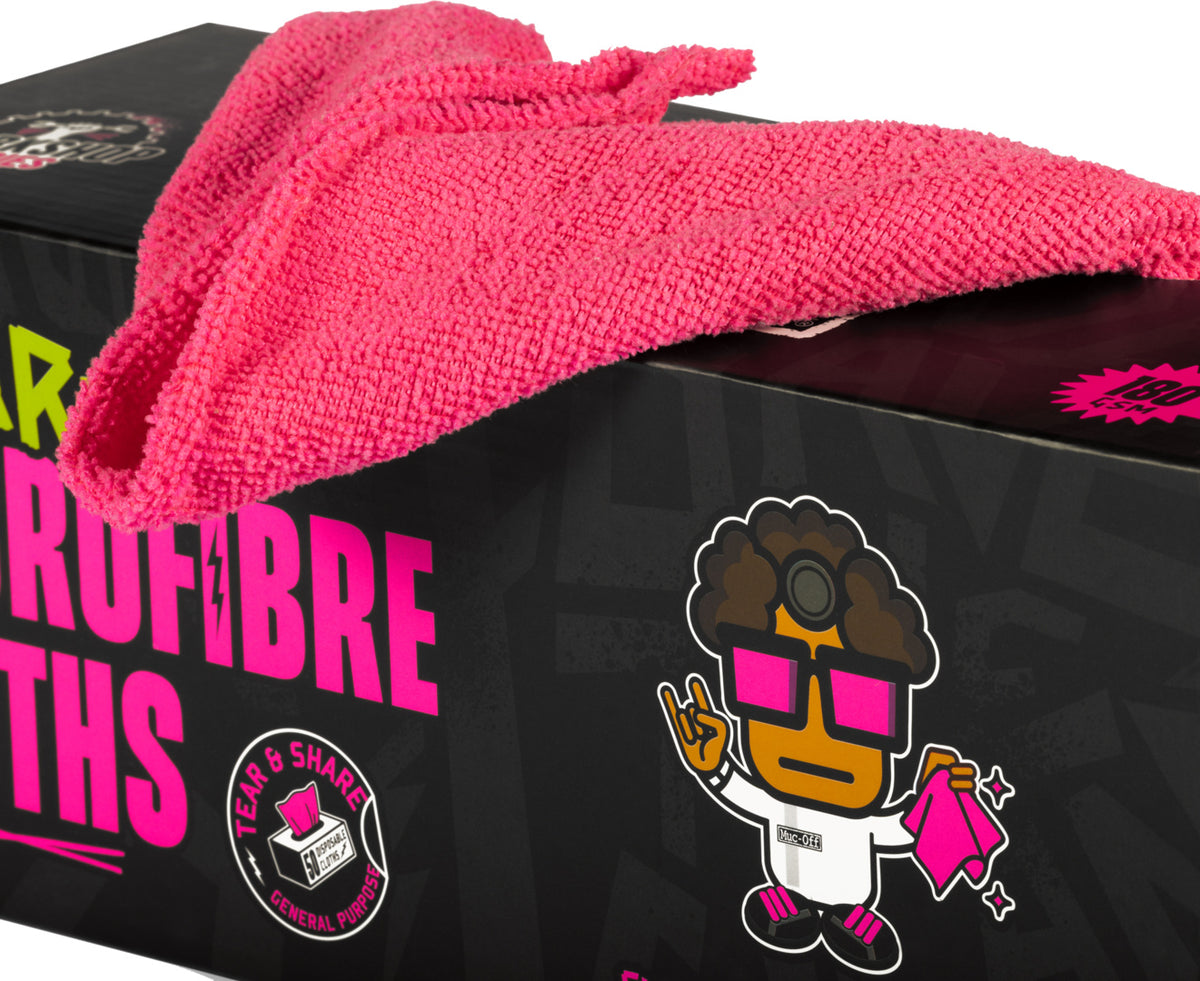 Muc-Off Tear Off Microfibre Cloths 30 x 30cm