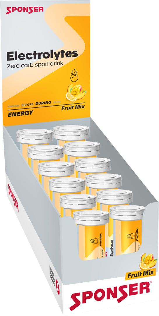 Sponser Electrolytes Display, FRUIT MIX (12 x 10 à 4.5 g)