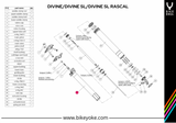 BikeYoke DIVINE Upper Tube DIVINE SL/DIVINE SL Rascal