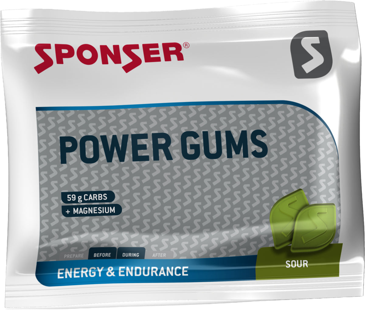 Sponser Power Gums, SOUR Display (20 x 75 g)