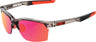 Brille Sportcoupe Polished Translucent Crystal Smoke-Purple Multilayer Mirror Lens + Clear Lens Included