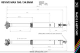 BikeYoke REVIVE Vario-Sattelstütze, ohne Hebel 30.9 mm