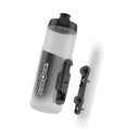 Fidlock TWIST Trinkflasche 600 ml – Set (mit Bottle Connector, mit Bike Base). Transparent