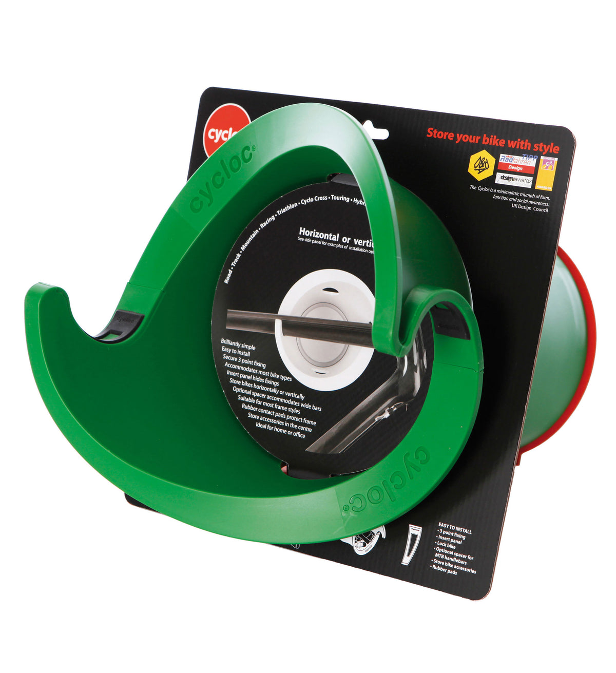 Cycloc Solo, Velo-Wandhalterung. Diverse Farben. 50 %