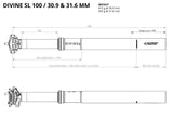 BikeYoke DIVINE SL Vario-Sattelstütze,