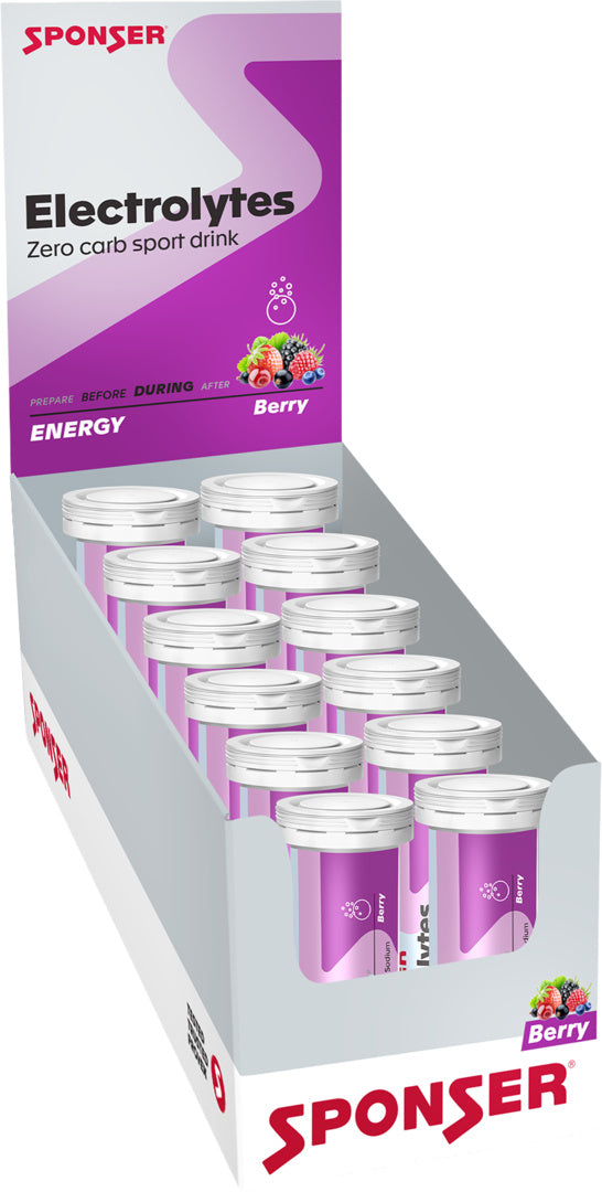 Sponser Electrolytes Display, BERRY (12 x 10 à 4.5 g)
