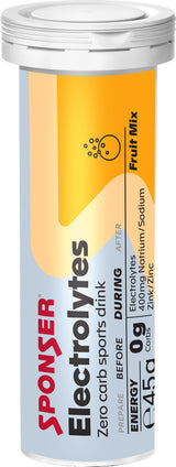 Sponser Electrolytes Display, FRUIT MIX (12 x 10 à 4.5 g)
