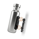 Fidlock TWIST Trinkflasche 600 ml Edelstahl, Set (mit Bottle Connector und Bike Base)