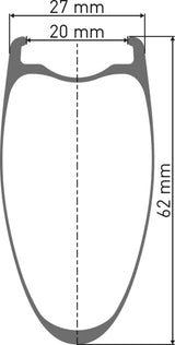 DT Swiss DT ARC 1600 SPLINE Laufrad CL 62 100/12