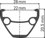 DT Swiss DT U 533 Felge DB 27.5" 22