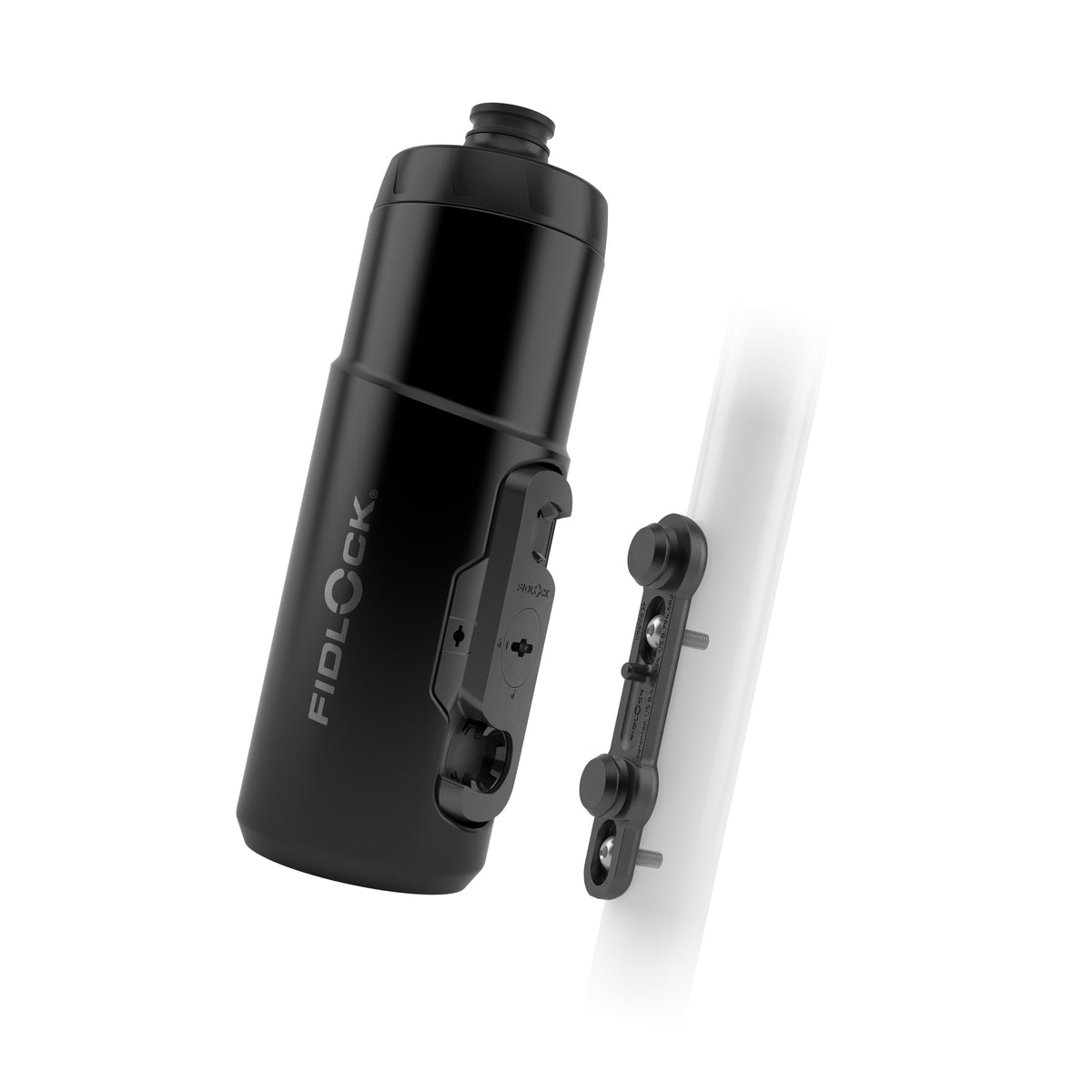 Fidlock TWIST Trinkflasche 600 ml, Set (mit Bottle Connector und Base).