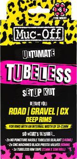 Muc-Off Ultimate Tubeless Setup Kit - Road / Gravel 60mm