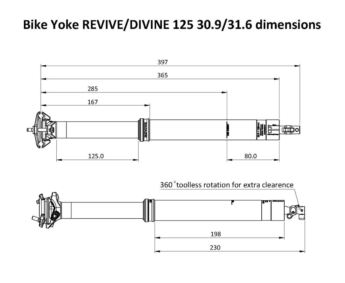 BikeYoke DIVINE Vario-Sattelstütze