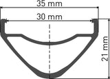DT Swiss DT HX 1700 SPLINE Laufrad 29" IS 30 110/20