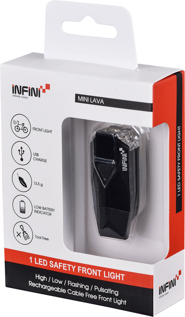 Infini Vorderlicht Mini Lava schwarz