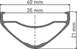 DT Swiss DT HX 1700 SPLINE Laufrad 27.5" IS 35 110/15