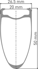 DT Swiss DT ARC 1600 SPLINE Laufrad CL 50 100/12
