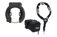 ABUS Rahmenschloss Granit XPlus 6950M NR & Kette 6KS/100 schwarz schwarz