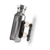 Fidlock TWIST Trinkflasche 600 ml Edelstahl, Set (mit Bottle Connector und Bike Base)