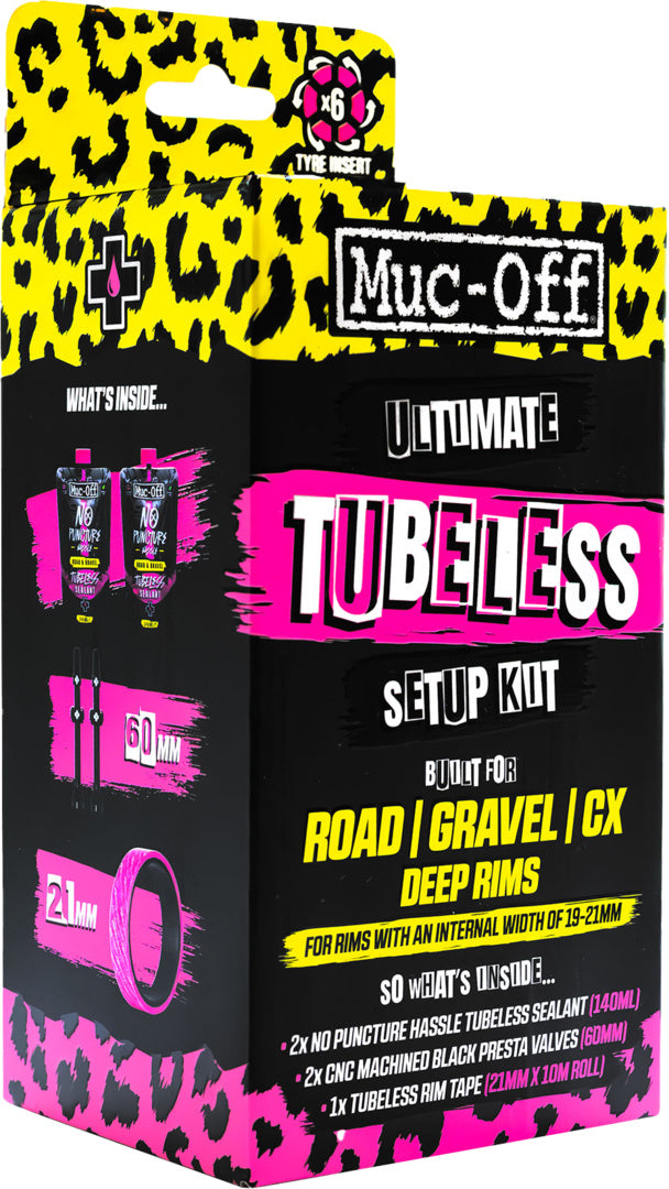 Muc-Off Ultimate Tubeless Setup Kit - Road / Gravel 60mm