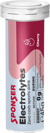 Sponser Electrolytes Display, CHERRY (12 x 10 à 4.5 g)