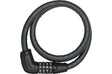 ABUS Panzerkabelschloss Tresorflex 6615C/85 Code mit Halter SCMU 6C schwarz schwarz