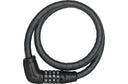 ABUS Panzerkabelschloss Tresorflex 6615C/85 Code mit Halter SCMU 6C schwarz schwarz