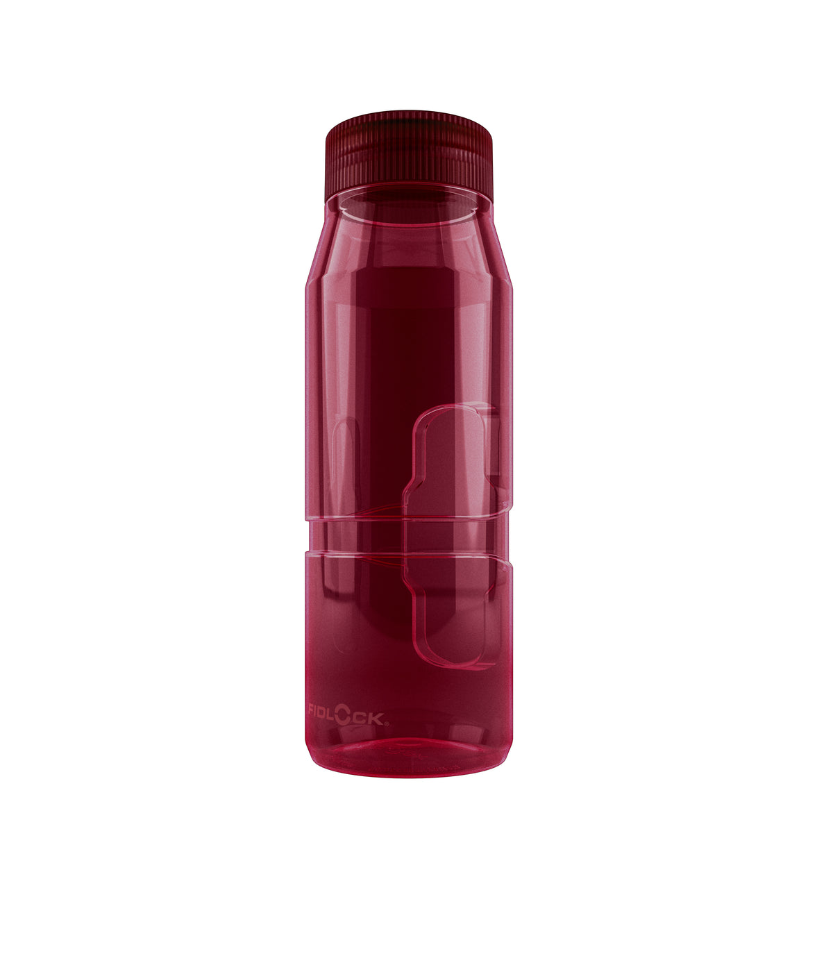 Fidlock TWIST Trinkflasche 700 ml Life – Set (mit Bottle Connector, mit Bike Base). Clear Dark