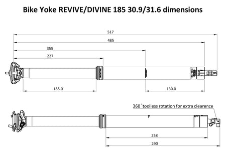 BikeYoke DIVINE Vario-Sattelstütze