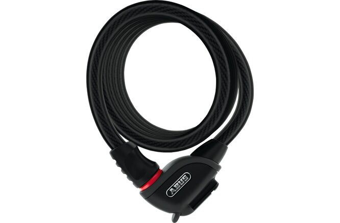 ABUS Spiralkabelschloss Phantom 8950/180 mit Halter TexFL schwarz schwarz