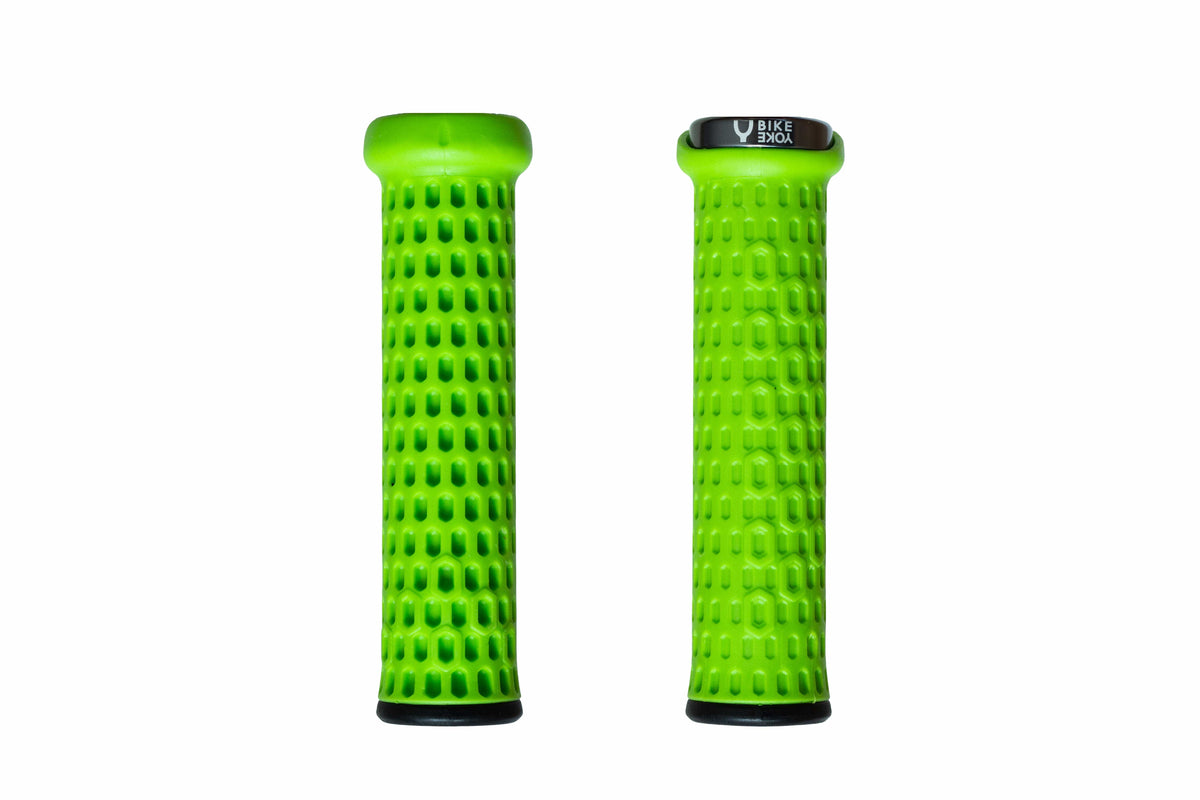 BikeYoke Grippy Lock-on Grip. Lime