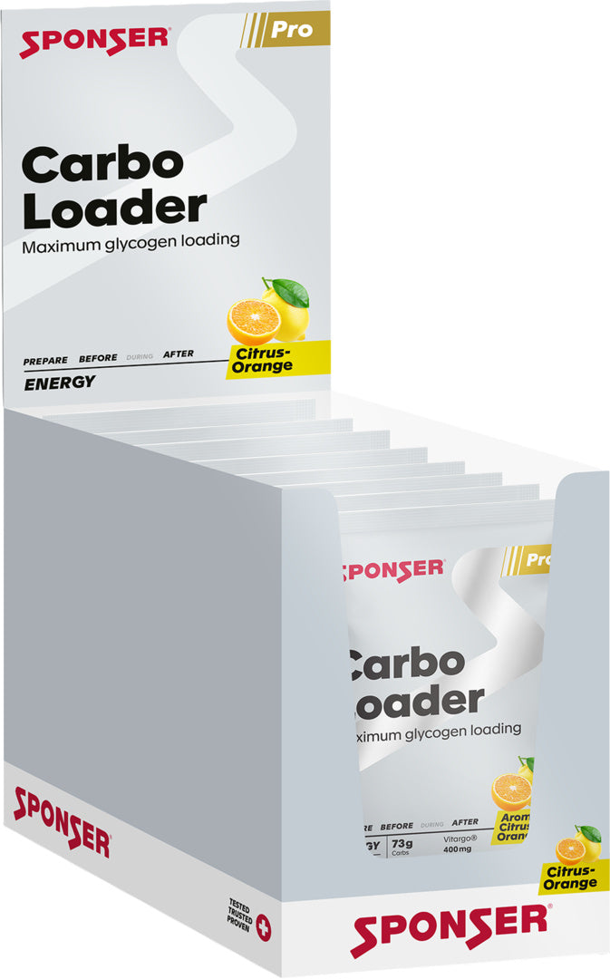 Sponser Carbo Loader, CITRUS-ORANGE Display (15 x 75 g)