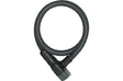 ABUS Panzerkabelschloss Microflex 6615K/85 mit Halter SCMU 6K schwarz schwarz