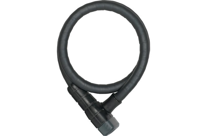 ABUS Panzerkabelschloss Microflex 6615K/85 mit Halter SCMU 6K schwarz schwarz