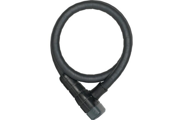 ABUS Panzerkabelschloss Microflex 6615K/85 mit Halter SCMU 6K schwarz schwarz