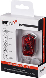 Infini Rücklicht Lava mit Batterie schwarz