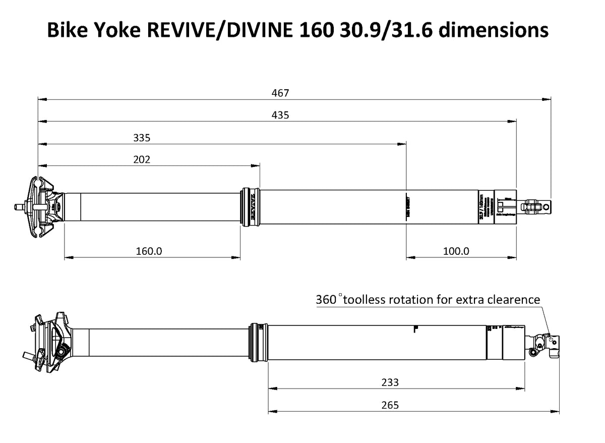 BikeYoke DIVINE Vario-Sattelstütze