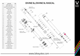 BikeYoke Lower Retaining Nut. Divine SL/Divine SL Rascal.