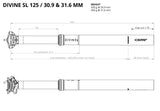 BikeYoke DIVINE SL Vario-Sattelstütze,