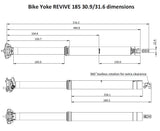 BikeYoke REVIVE Vario-Sattelstütze, 125 mm ohne Hebel 34.9 mm